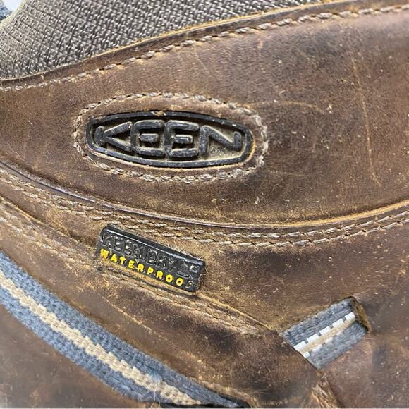 Keen Detroit Brown Leather Waterproof Steel Toe Work Boots Size 13 - Picture 8 of 9